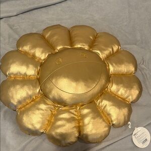 Takashi Murakami - Golden Flower Accent Pillow